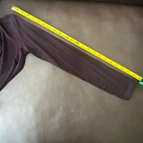 H&M A Luxurious Soft Sheen Finish Soft Touch Silky Fitted Turtleneck Top - Picture 10 of 14